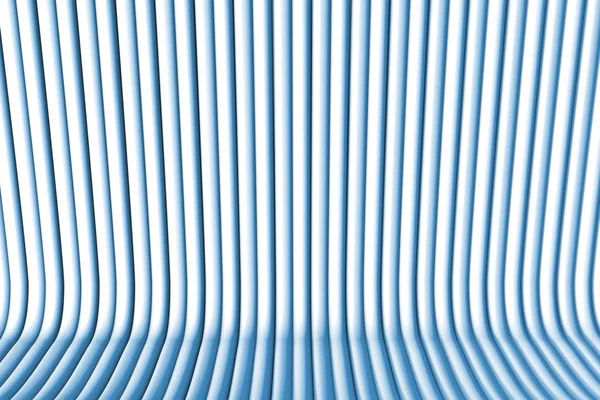밀어낸된 심장 모양, 사랑 개념-형성 형상 표면 렌더링 추상 배경의 블루 3d 그림 — 스톡 사진