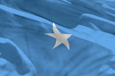 Doku ya da arka plan olarak kullanmak için Somali bayrağı sallayarak, bayrak Rüzgar çırpınan