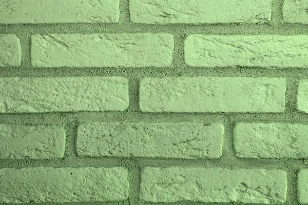 Textura de parede de tijolo verde vintage bonito para uso em segundo plano . — Fotografia de Stock