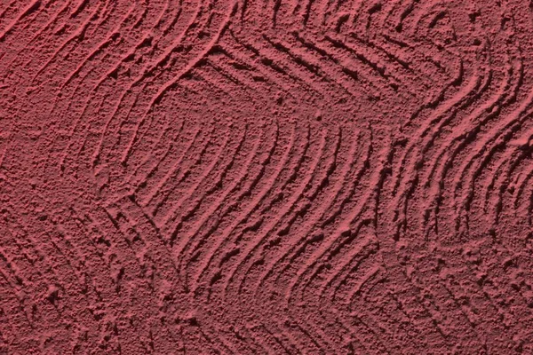 Couverture ondulée grungy rouge sur la texture du mur - fantastique fond photo abstrait — Photo