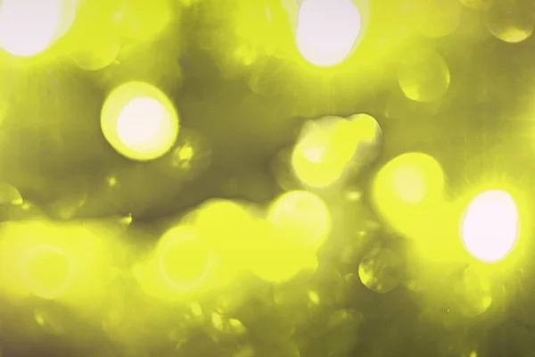 Jaune grandes étincelles lumineuses texture bokeh - fond photo abstrait mignon — Photo