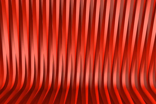 추상적 인 배경의 귀여운 빨간 3D 그림 - 돌출 된 별 모양, 휴일 개념으로 형성 된 체적 표면 — 스톡 사진