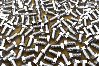 ahşap masa üzerinde pinler - yaratıcı endüstriyel 3d illüstrasyon, kullanarak tasarım için resim 