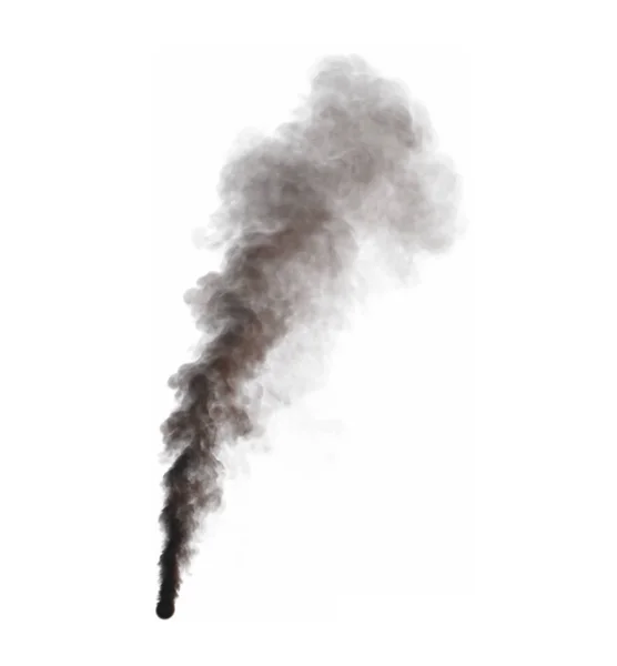 Dark mystic smoke isolated on white background - 3D illustration of smoke — Stock Photo, Image