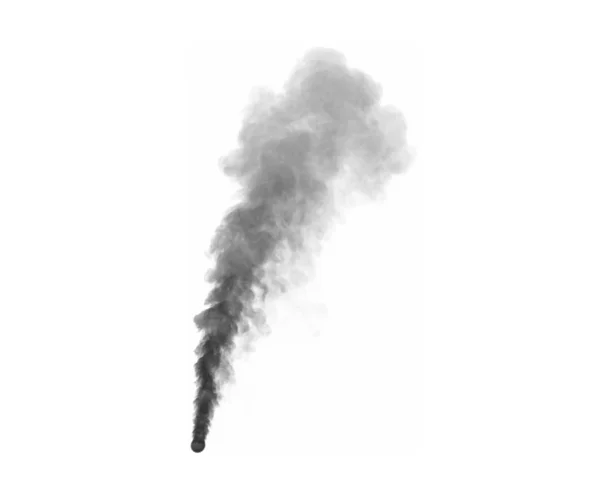 Beyaz arka plan üzerinde izole sisli ağır duman 3d illüstrasyon — Stok fotoğraf