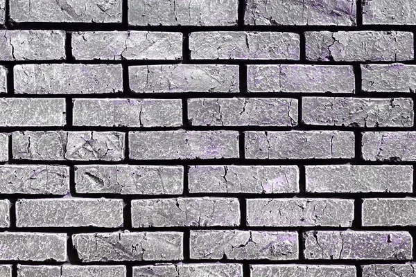 Purple old vintage brick wall texture - cute abstract photo background — Stock Photo, Image