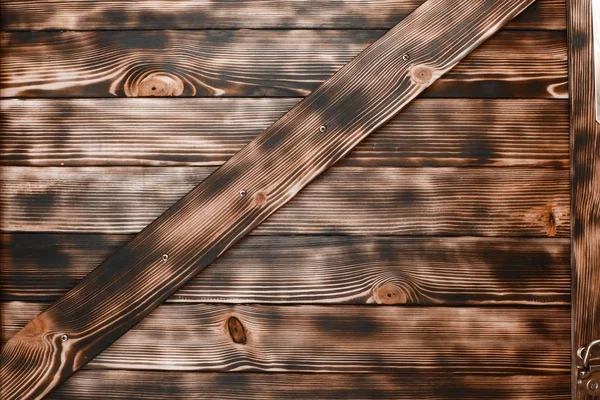 Rudá ošuntělá a pražená špinavá designérka dřevěné dveře-hezká abstraktní fotka — Stock fotografie