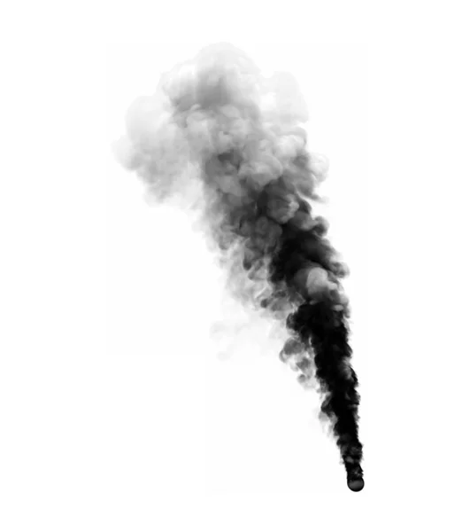 3D illustration of mysterious dense smoke isolated on white background — Stock Photo, Image