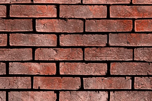 Design rouge texture murale en brique vieilli - fantastique fond photo abstrait — Photo