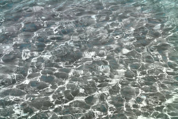 淡蓝色发亮的湖水质感-可爱的抽象照片背景 — 图库照片
