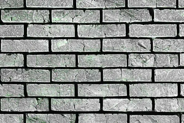 Green creative grungy brick wall texture - beautiful abstract photo background — ストック写真
