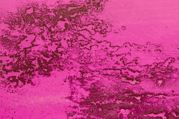 Рожеві великі тріщини на пензликовій ліпнині фантастичний абстрактний фото фон — стокове фото