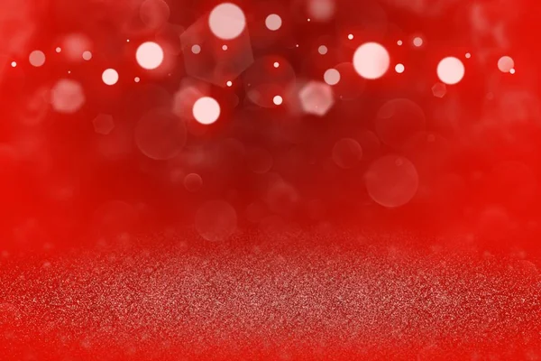 Roșu minunat sclipici strălucitoare lumini defocalizate bokeh fundal abstract, textura mockup festal cu spațiu gol pentru conținutul tău — Fotografie, imagine de stoc