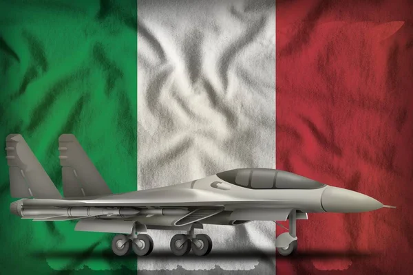 Боєць, перехоплювач державного прапора Італії. 3d Illustration — стокове фото