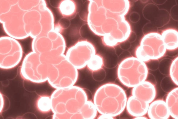 Modern Creatief Rood Helder Biologisch Stralend Lichtpatroon Computer Kunst Achtergrond — Stockfoto