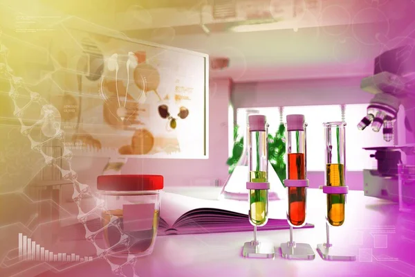 Provas Química Moderna Instalação Universitária Teste Qualidade Urina Para Doping — Fotografia de Stock