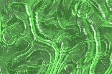 Şirin yeşil canavar mukus rahatlatıcı dijital grafik arkaplan çizimi