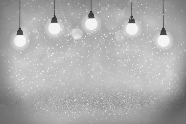 Фантастичні Яскраві Абстрактні Фонові Лампочки Іскрами Літають Осквернені Боке Святкові — стокове фото