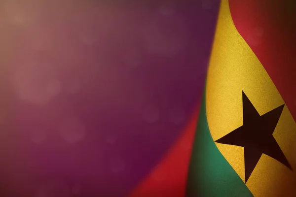 Ghana Hängt Flagge Ehren Des Veteranentages Oder Gedenktages Auf Rosa — Stockfoto