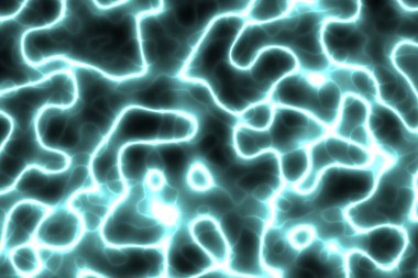 inanılmaz açık mavi akıcı neon elektrik hatları dijital çizilmiş arkaplan dokusu resimlemesi