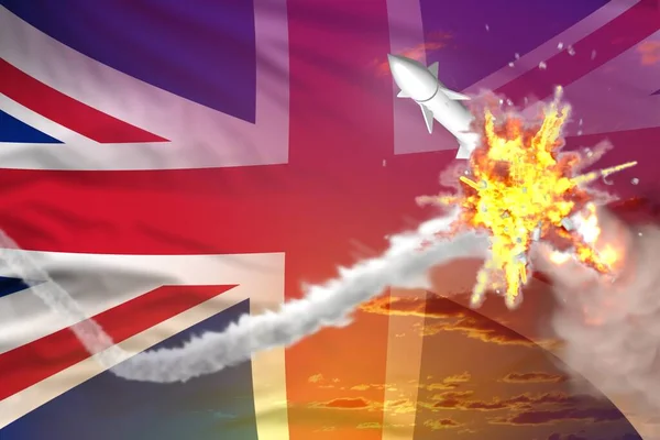 Reino Unido Reino Unido Interceptado Ogiva Nuclear Moderno Antifoguete Destrói — Fotografia de Stock