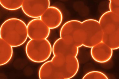 Artistik şirin çok renkli biyolojik ışıldayan şablon dijital arkaplan ya da doku çizimi