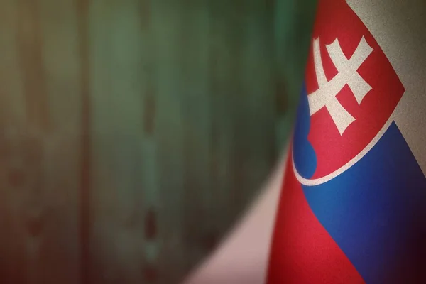 Eslovaquia Colgando Bandera Para Honor Los Veteranos Día Día Conmemorativo —  Fotos de Stock