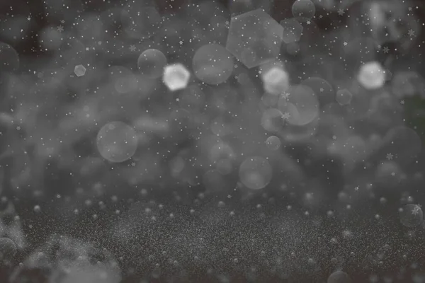 Słodkie Błyszczące Abstrakcyjne Tło Błyszczące Światła Spadające Płatki Śniegu Latać — Zdjęcie stockowe