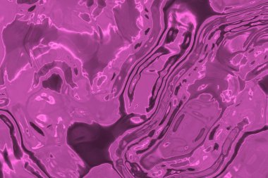 Şirin pembe parlayan sıvı metal dijital desen arkaplan illüstrasyonu