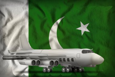 Pakistan bayrağındaki bombacı. 3d Görüntü