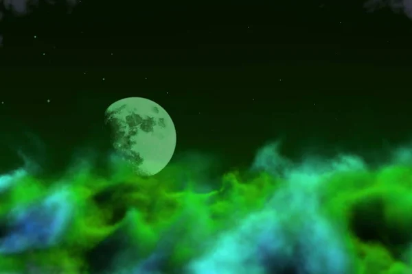 Абстрактный Фон Творческая Иллюстрация Мистических Облаков Концепцией Луны Можете Использовать — стоковое фото