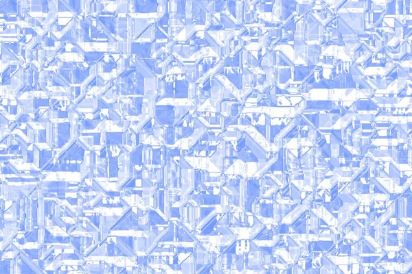 Künstlerisch Blau Optische Kristalline Muster Computergrafik Hintergrund Illustration — Stockfoto