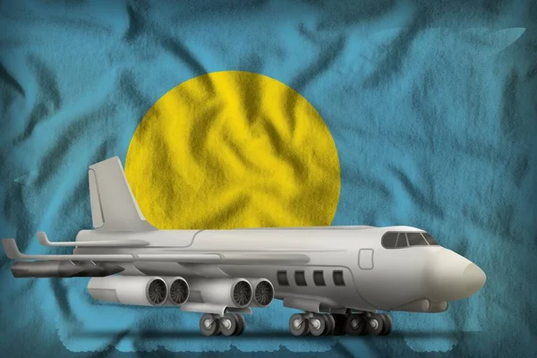Bombardér Pozadí Vlajky Palau Ilustrace — Stock fotografie
