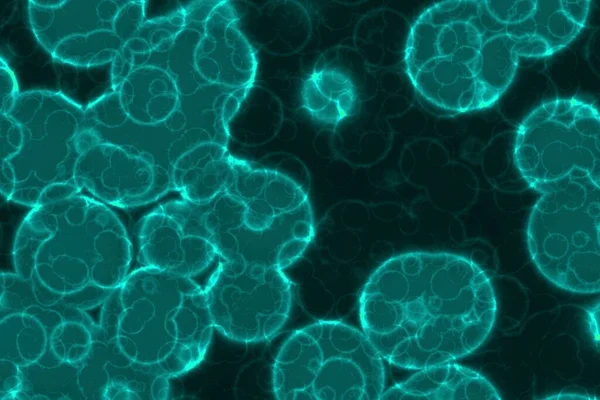 素晴らしい芸術的な膨大な量の有機的な生活細胞デジタルグラフィックスの背景イラスト — ストック写真