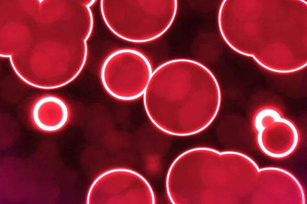 Moderno Creativo Rosso Colorato Biologico Radiante Bagliore Modello Digitale Fatto — Foto Stock