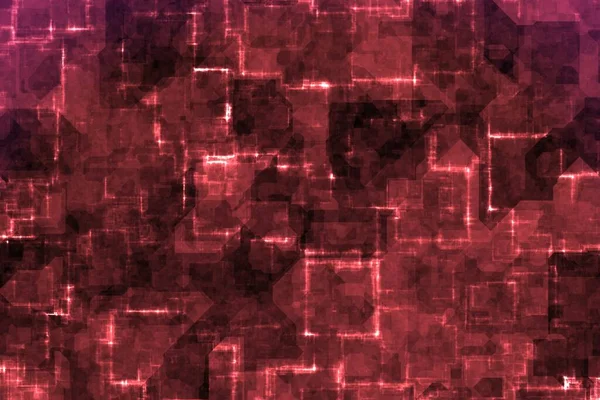 Moderne Künstlerische Rote Techno Optik Draht Lichter Digital Gezeichnet Hintergrund — Stockfoto