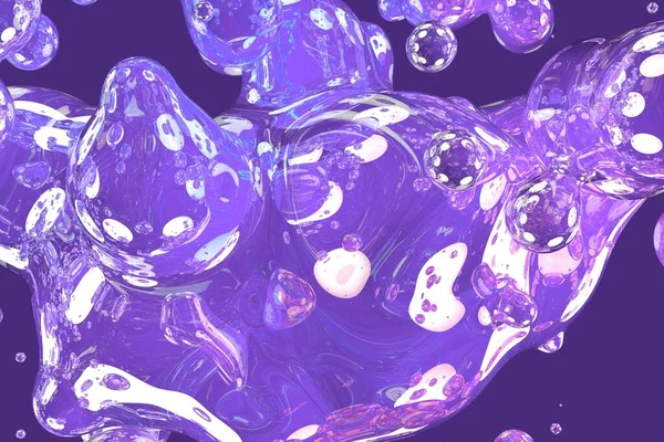 Kreative Soft Fokus Seife Glänzend Und Glänzend Blasen Abstrakten Verlauf — Stockfoto