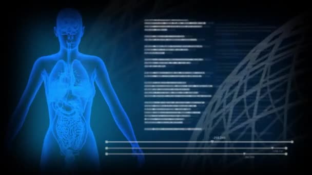 Uppsättning Medicinska Sömlösa Looping Klipp Konst För Vetenskap Röntgen Begrepp — Stockvideo