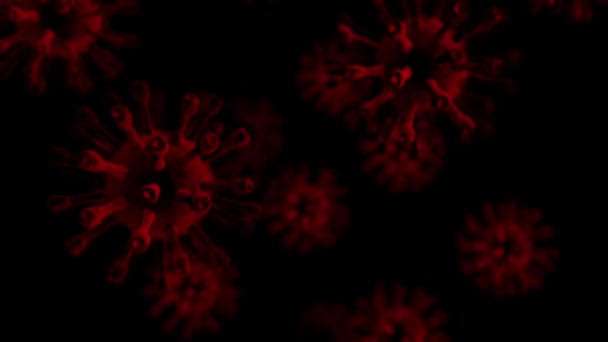 Coronavirus Covid 2019 Covid Tout Autre Virus Dangereux Animation Boucle — Video