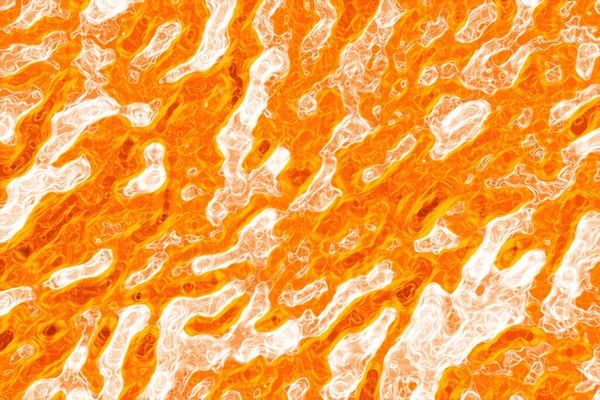 Hoge Details Oranje Vloeibare Achtergrond Ontwerp Template Van Weelderige Lava — Stockfoto