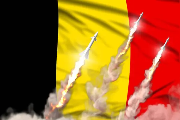 Belgie Balistické Odpálení Hlavice Moderní Koncepce Strategických Jaderných Raketových Zbraní — Stock fotografie