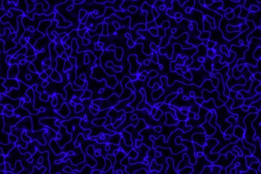 Çizikteki yaratıcı mavi enerjik ışıklar dijital arkaplan çizimi