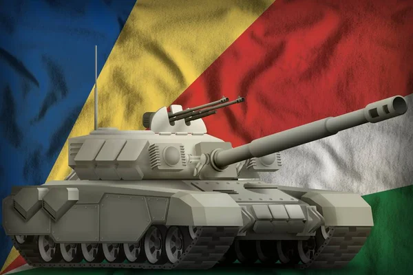 Zware Tank Seychellen Vlag Achtergrond Illustratie — Stockfoto