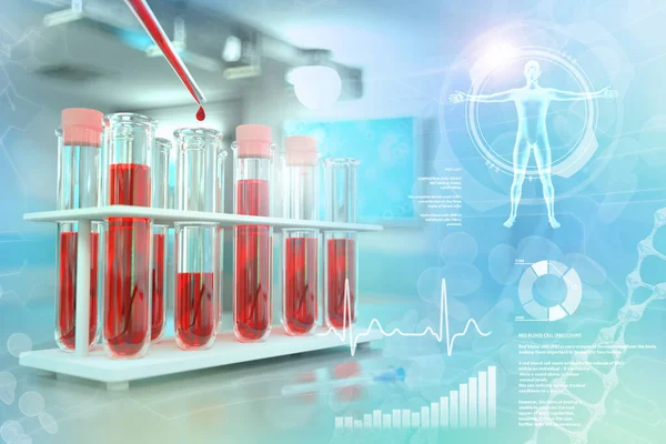 Épreuves Clinique Biotechnologie Test Sanguin Pour Les Globules Blancs Sodium — Photo
