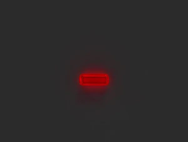 Kırmızı Cilalı Neon Işıklı Yansıtıcı Alfabe Gri Arkaplan Üzerinde Izole — Stok fotoğraf