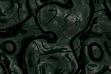 Deniz mavisi, deniz yeşili, korkunç, dijital arkaplan çizimi.