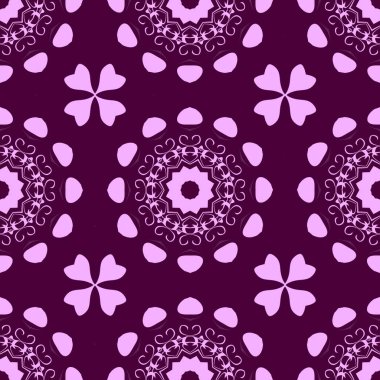 Mor rakamlar fantezi unsurları ile. İnce yapısı duvar kağıdı, yüzey, formları. Çini motifi. Tekstil baskı, ambalaj, trendy çağdaş, Web sitesi, şık kumaş. Modern şık, düzensiz ızgara, şekilleri.