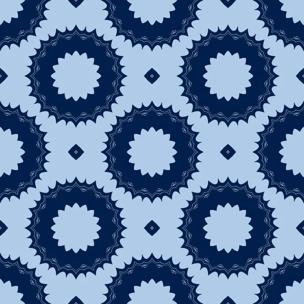 派手な要素を持つ青色の図 微細構造の壁紙 フォーム タイルのモチーフ モダンなスタイリッシュな不規則なグリッド — ストック写真