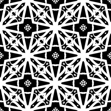 Siyah beyaz resimler fantezi unsurları ile. İnce yapısı duvar kağıdı, yüzey, formları. Çini motifi.