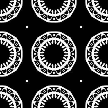 Siyah beyaz resimler fantezi unsurları ile. İnce yapısı duvar kağıdı, yüzey, formları. Çini motifi.